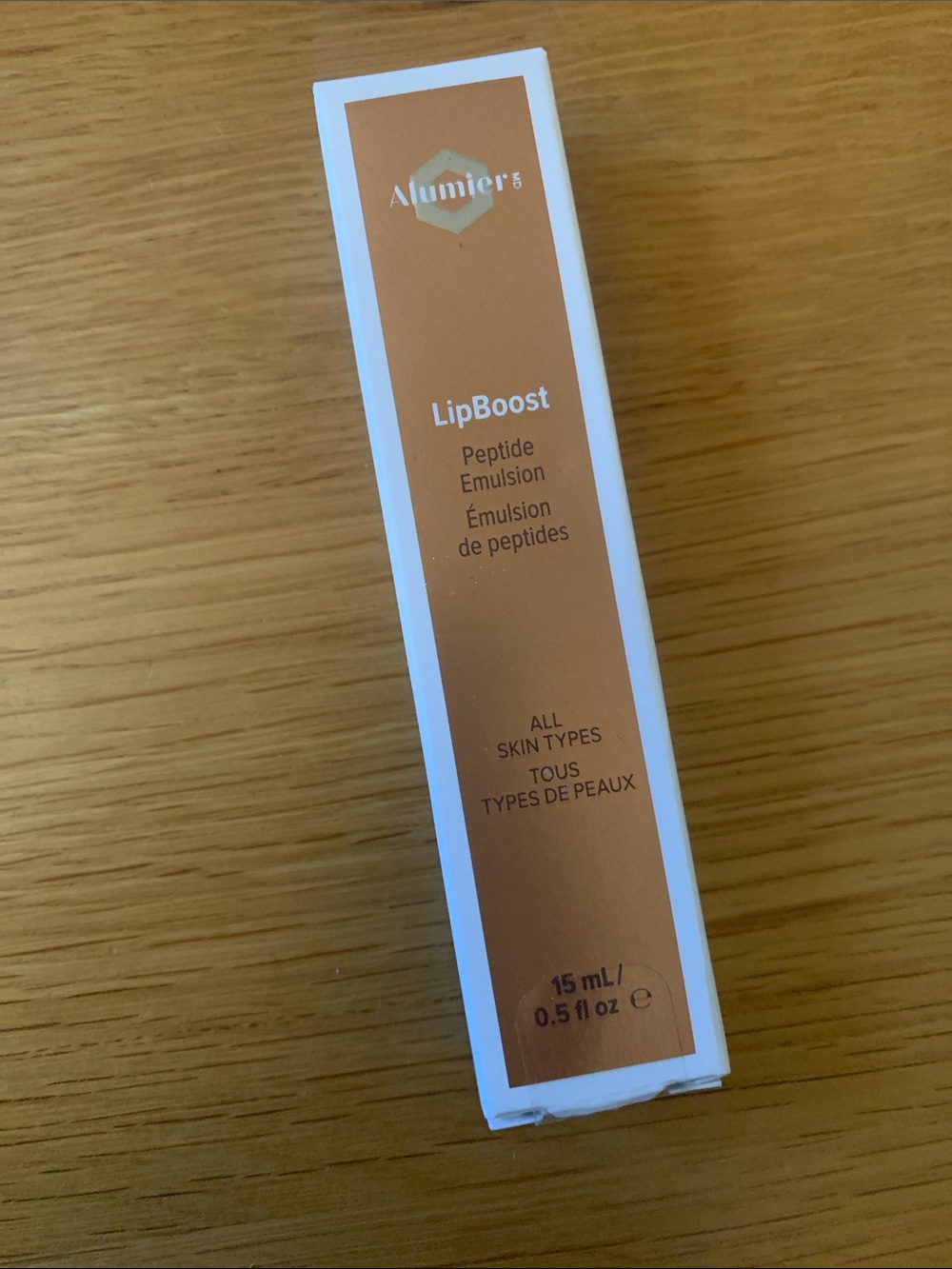 AlumierMD LipBoost Peptide Emulsion - Warm Copper Packaging new